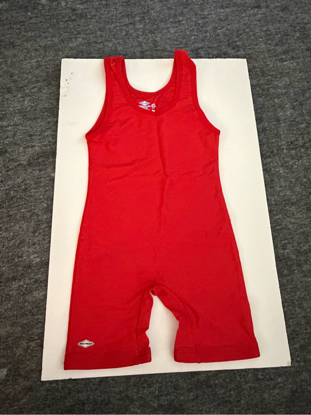 Red Kids One-Piece Athletic Singlet